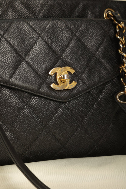 Chanel Caviar Chain Tote