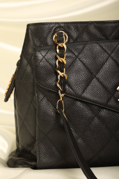 Chanel Caviar Chain Tote