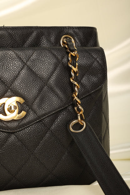 Chanel Caviar Chain Tote