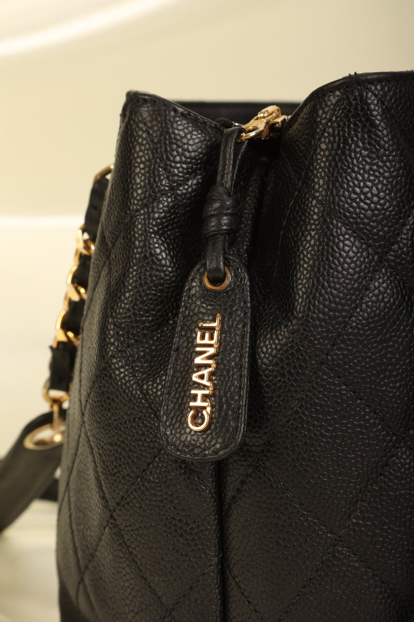 Chanel Caviar Chain Tote