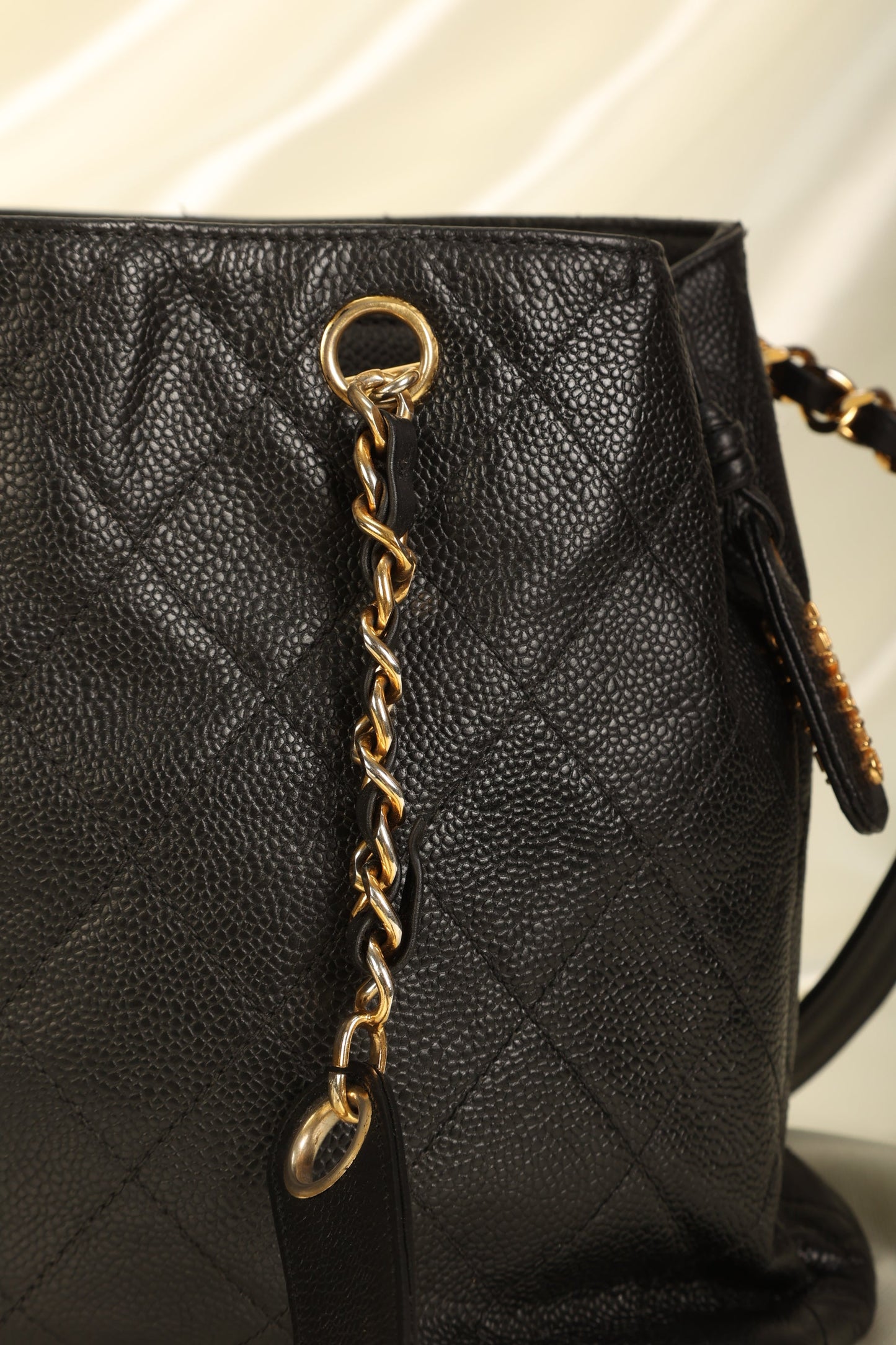 Chanel Caviar Chain Tote