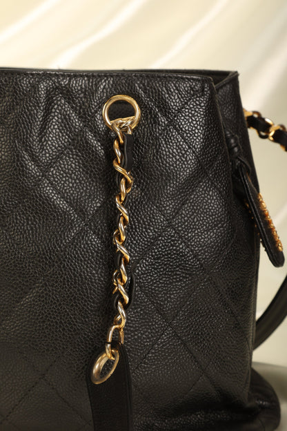 Chanel Caviar Chain Tote