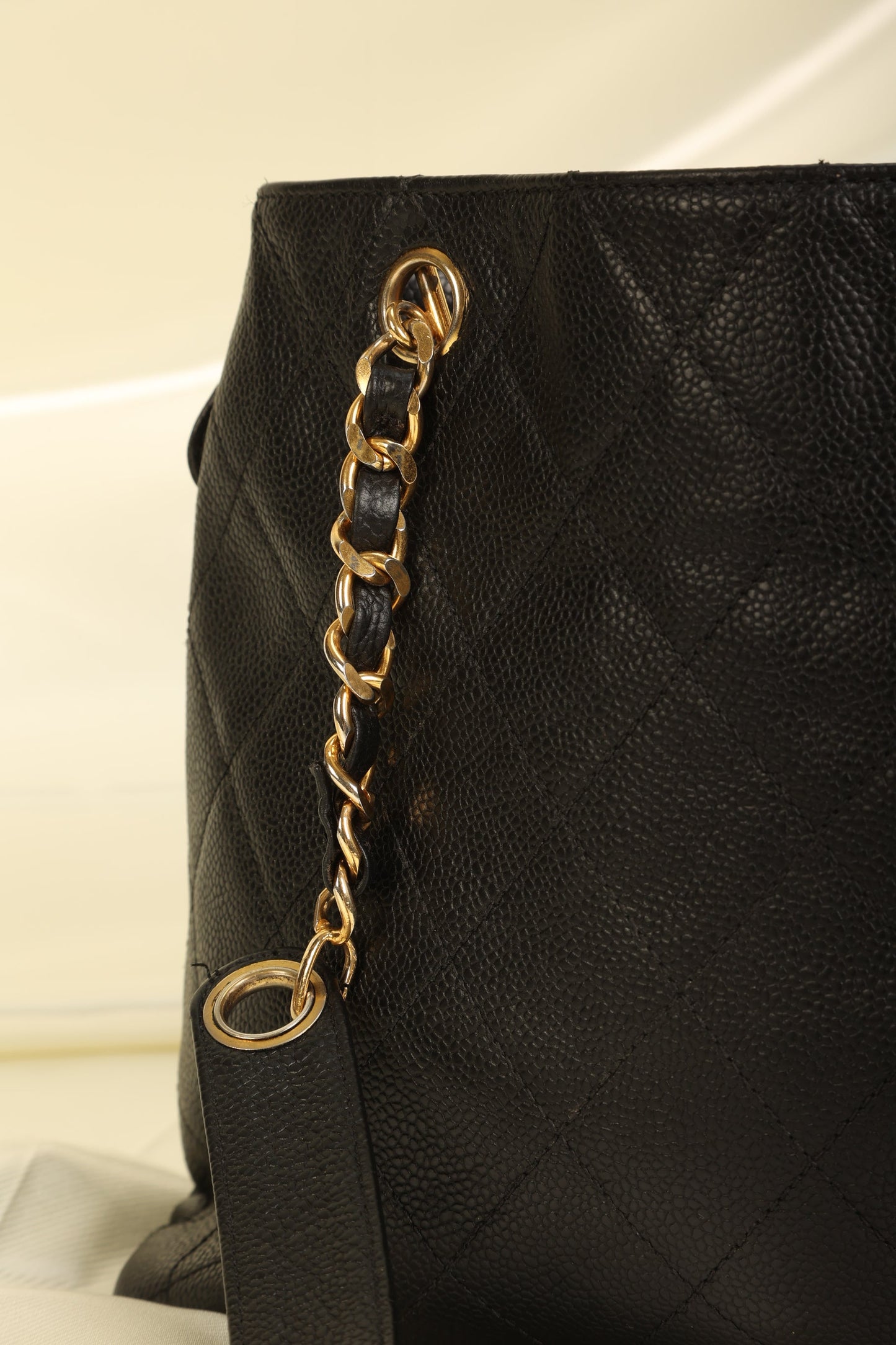 Chanel Caviar Chain Tote