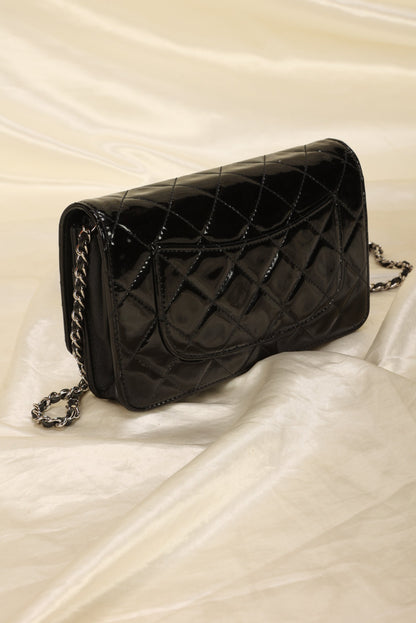 Chanel Patent Wallet On Chain