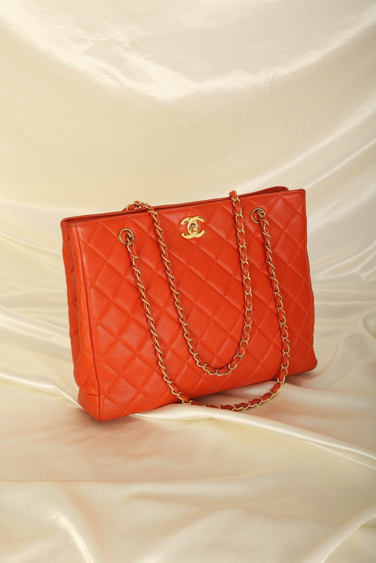 Chanel Caviar Turnlock Tote