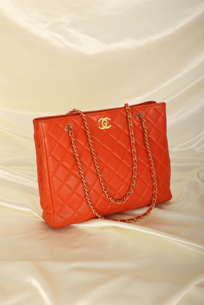 Chanel Caviar Turnlock Tote
