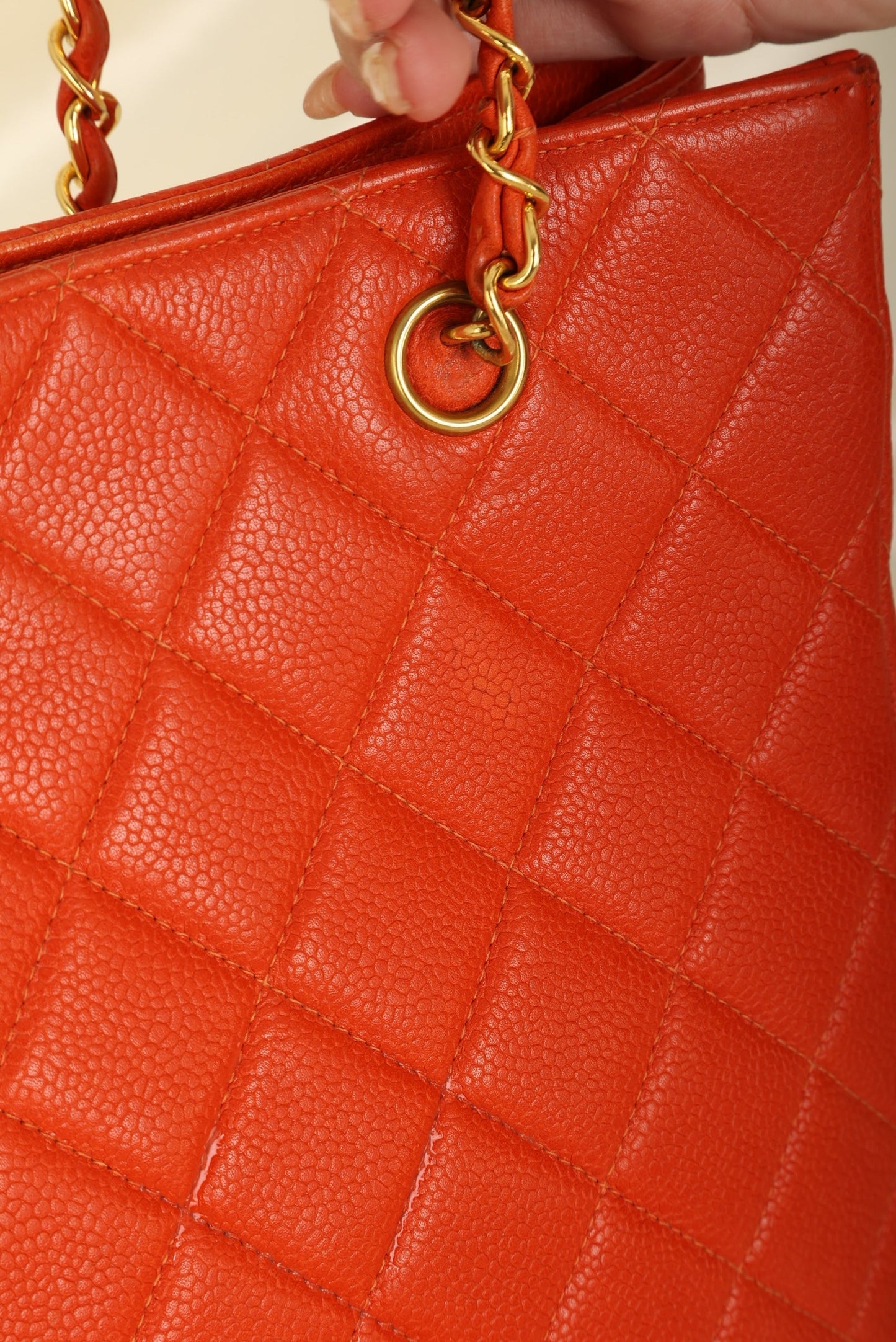 Chanel Caviar Turnlock Tote