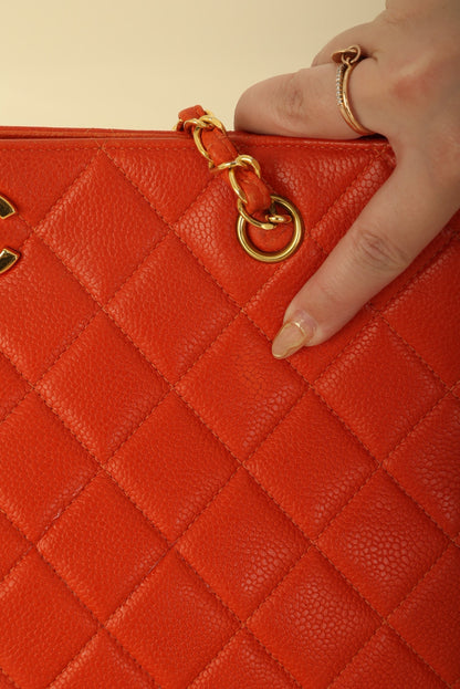 Chanel Caviar Turnlock Tote