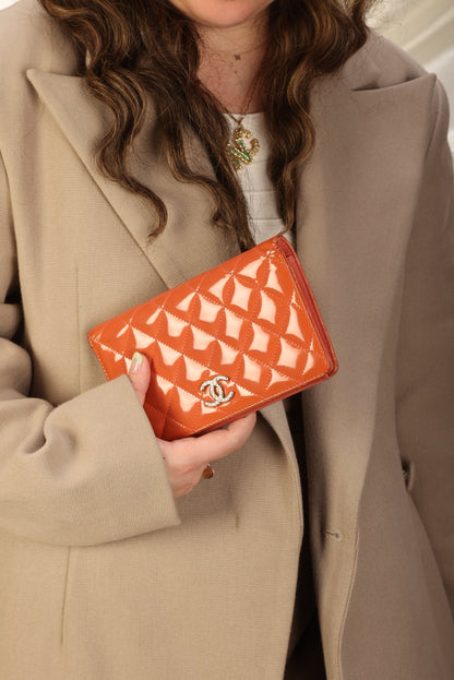 Chanel Patent Wallet on Chain