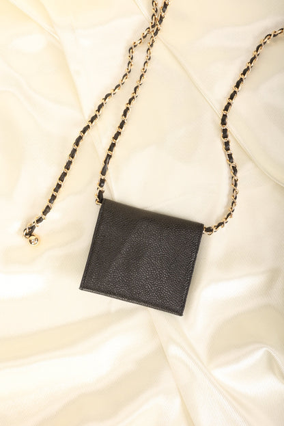 Chanel Caviar Cardholder on Chain