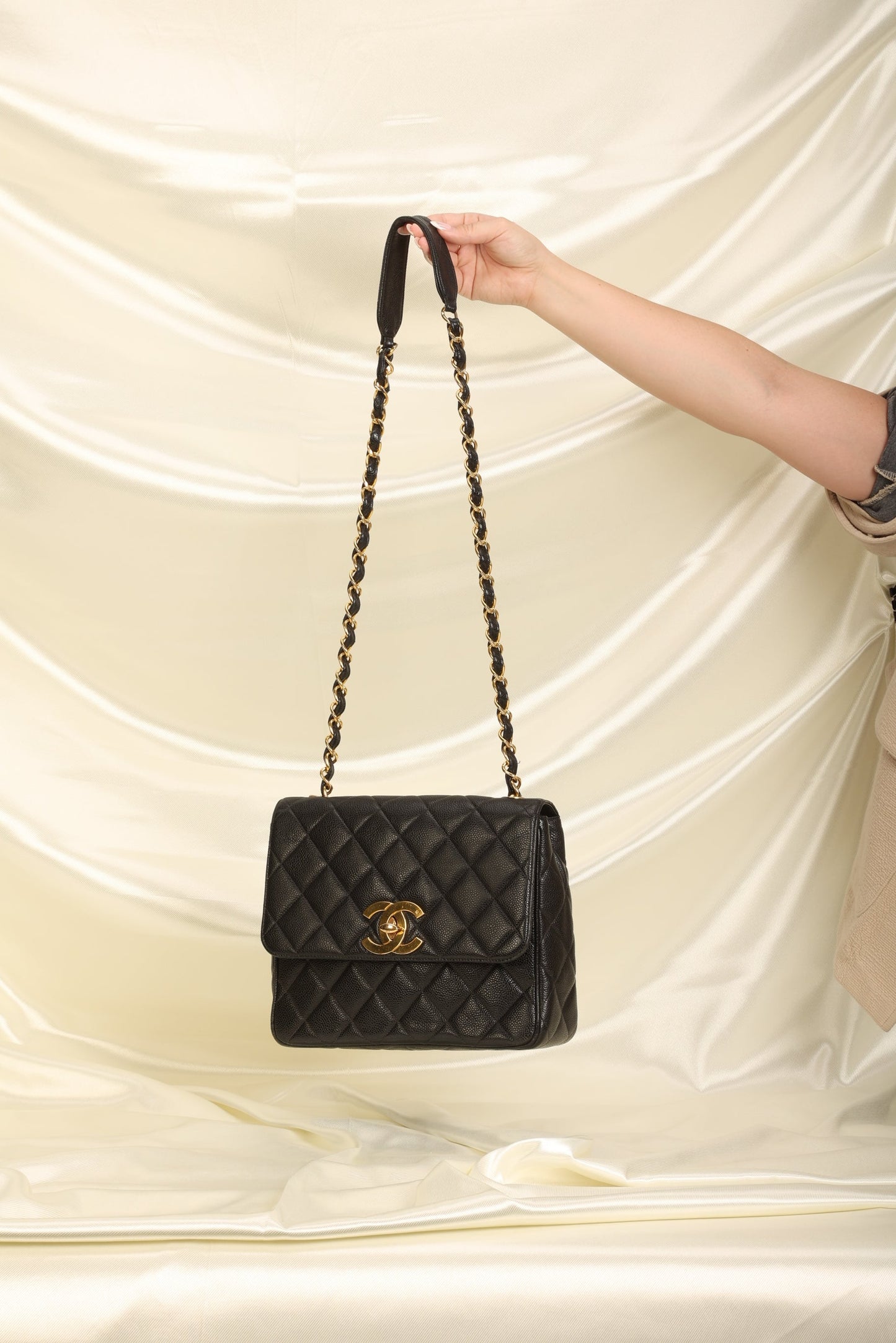 Chanel Caviar Square Flap Bag