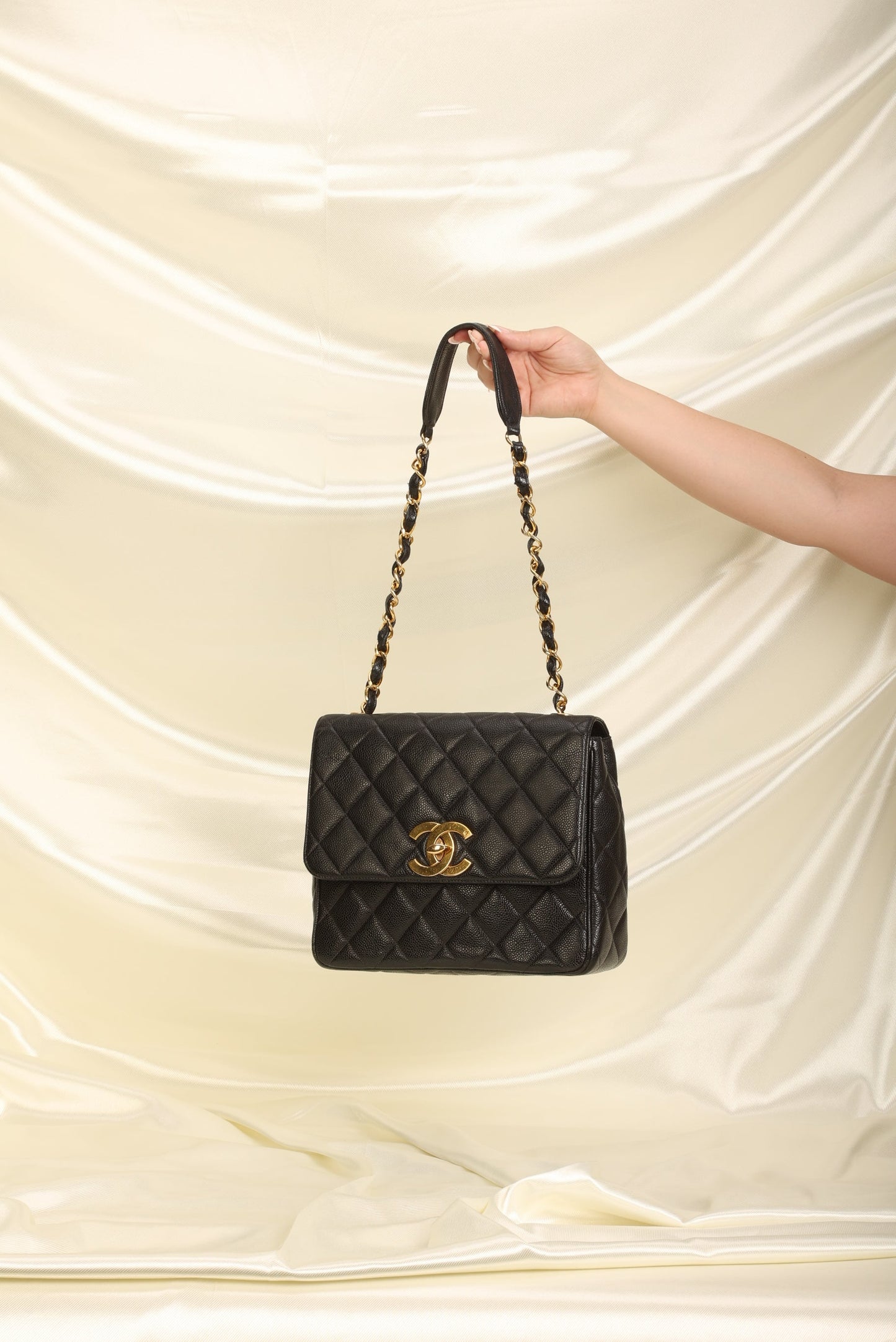 Chanel Caviar Square Flap Bag