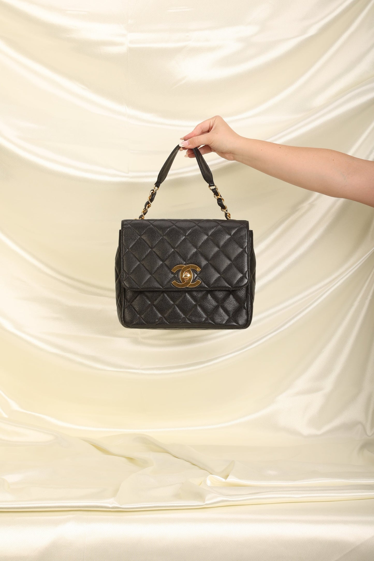 Chanel Caviar Square Flap Bag