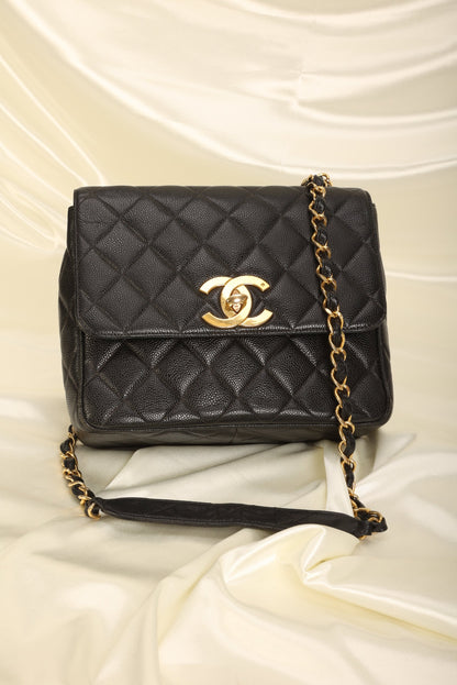 Chanel Caviar Square Flap Bag