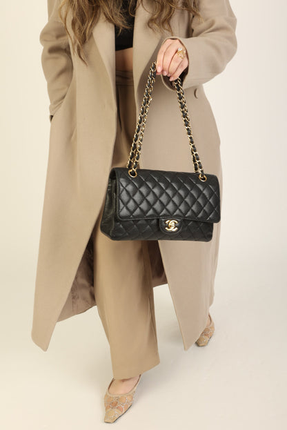 Chanel 2009 Caviar Medium Double Flap