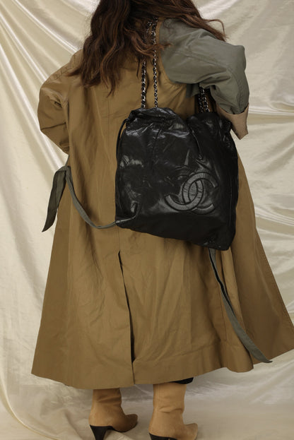 Chanel Timeless Caviar Drawstring Tote