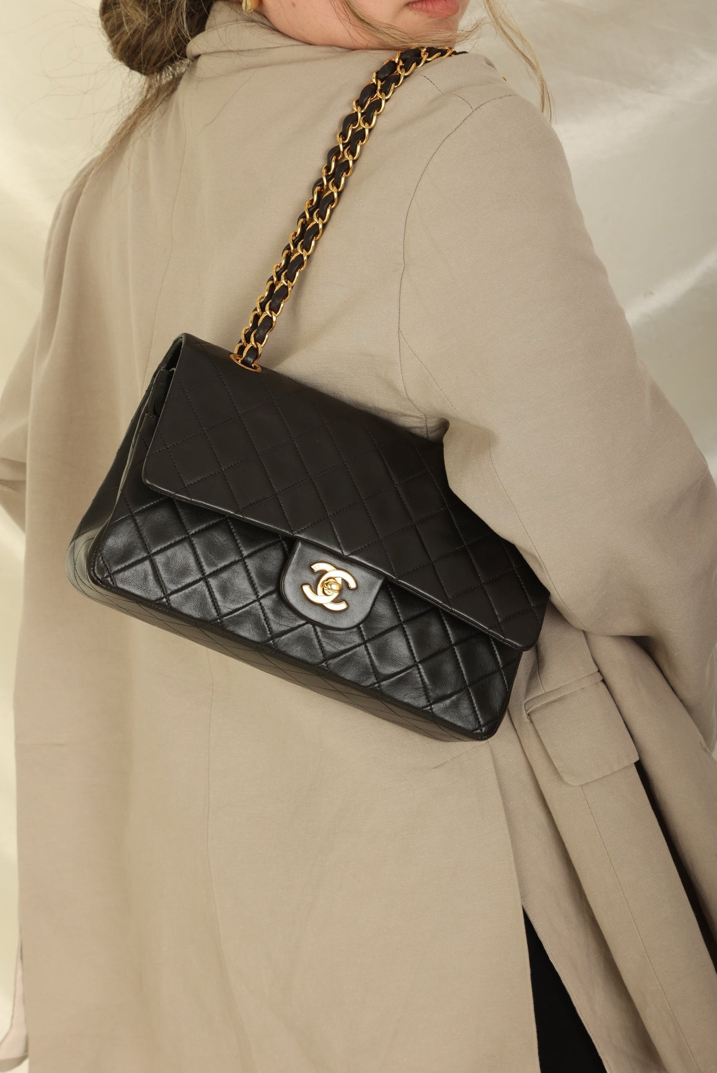 Chanel 1996 Lambskin Medium Double Flap