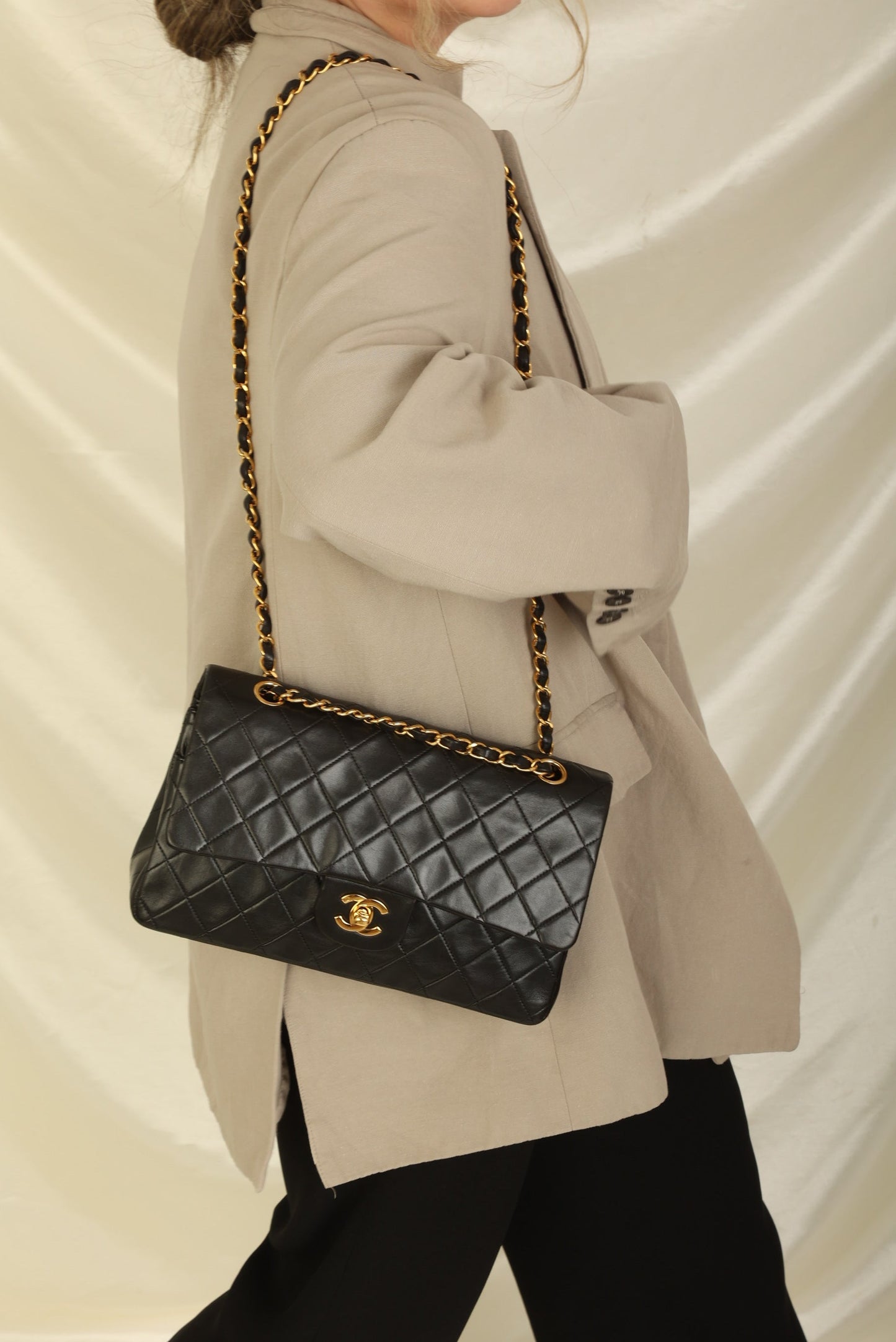 Chanel 1996 Lambskin Medium Double Flap