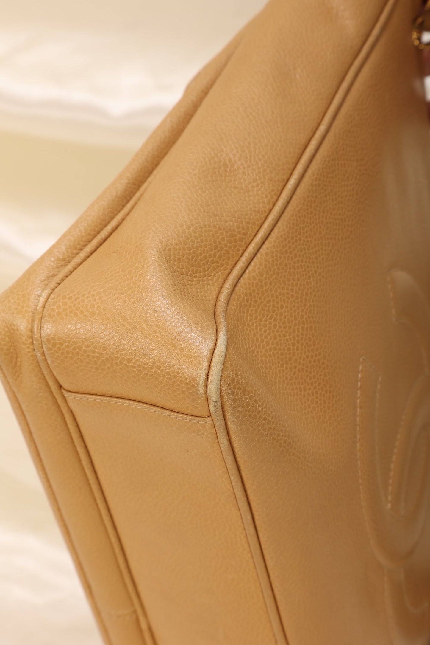 Chanel Caviar Double Sided Turnlock Tote