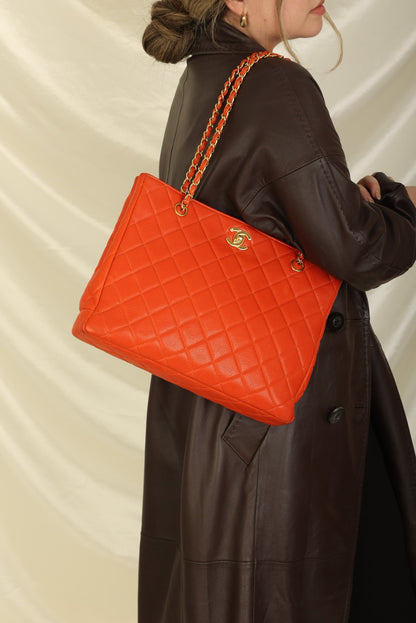 Chanel Caviar Turnlock Tote