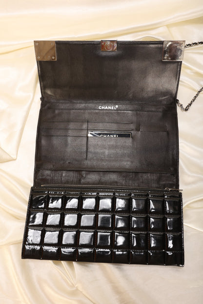 Chanel Patent Chocolate Bar Bag