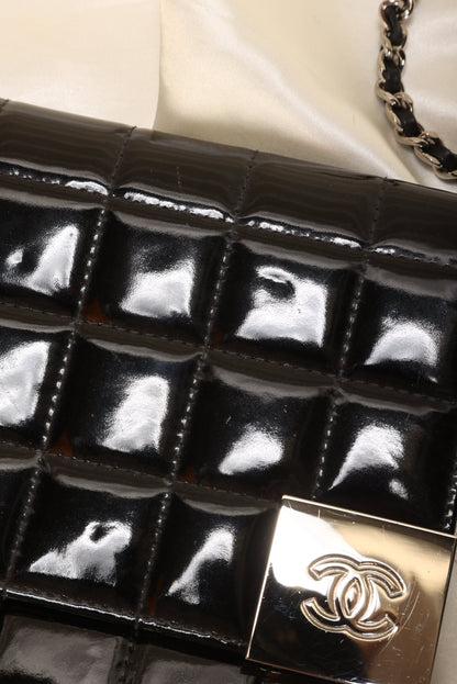 Chanel Patent Chocolate Bar Bag