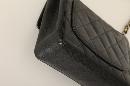 Extremely Rare Chanel 2004 Caviar 24K Mini Square Flap