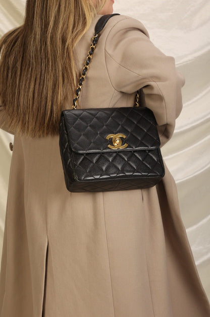 Chanel Caviar Square Flap Bag