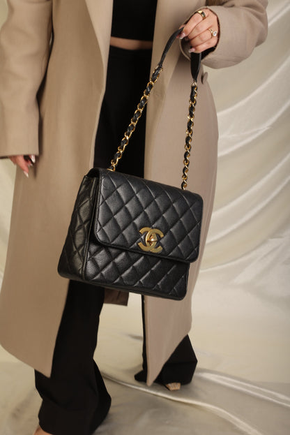 Chanel Caviar Square Flap Bag