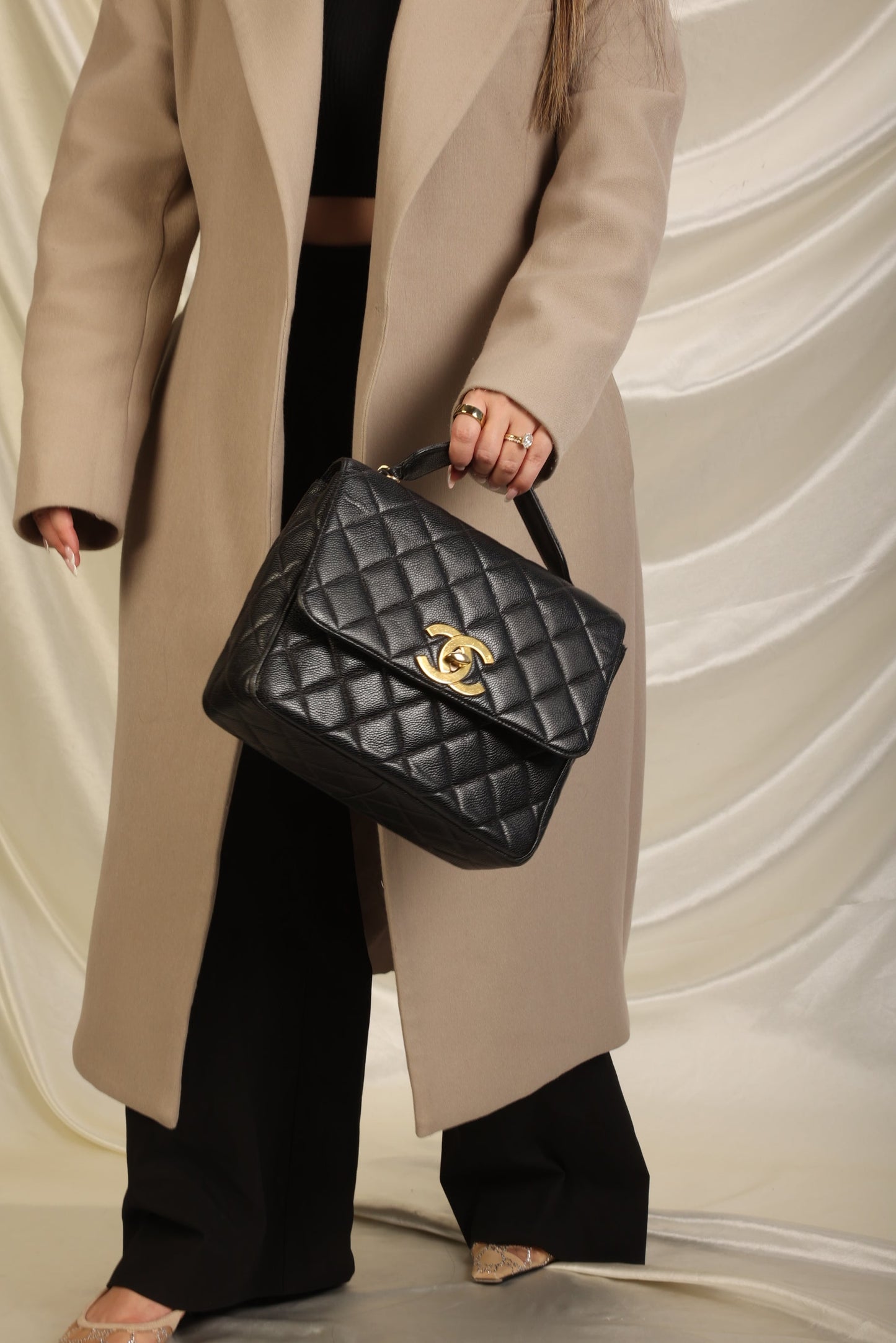 Chanel Caviar Square Flap Bag