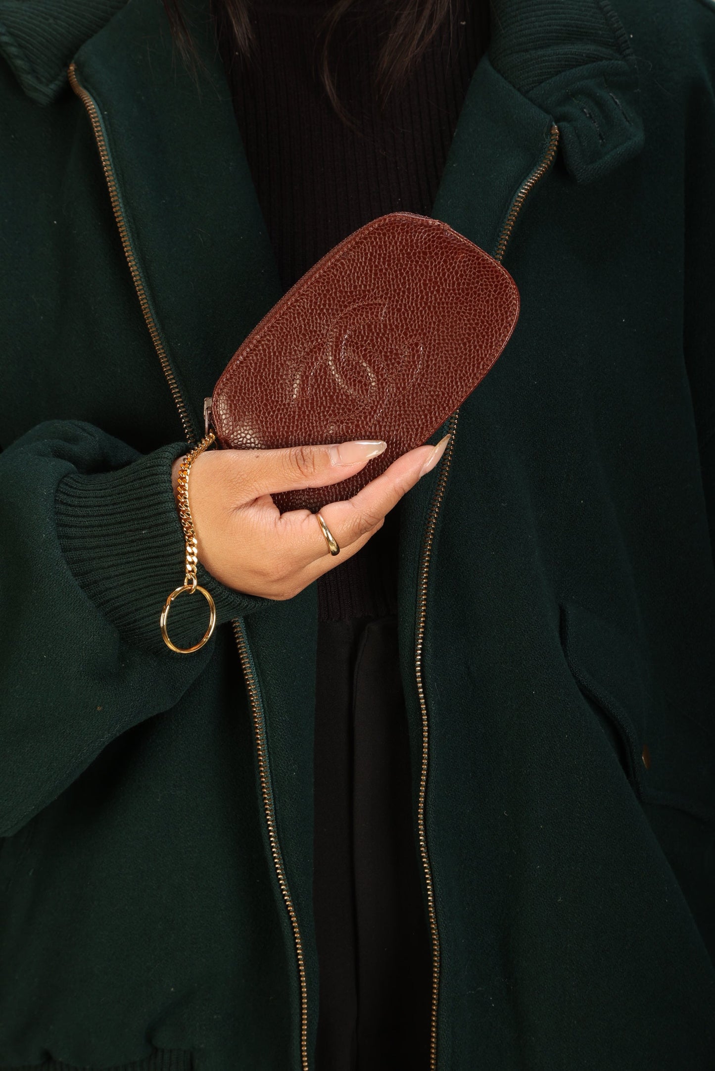 Chanel Caviar Key Pouch