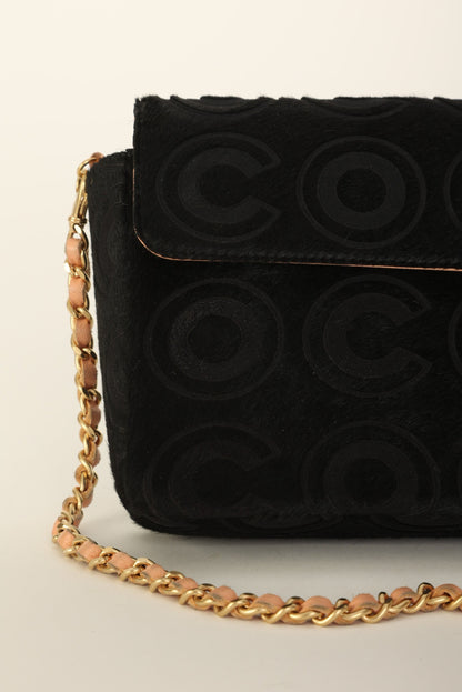 Chanel 2000 Ponyhair Coco East West Flap
