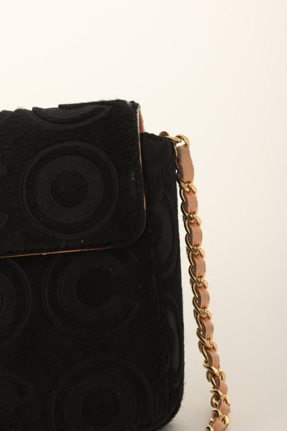 Chanel 2000 Ponyhair Coco East West Flap