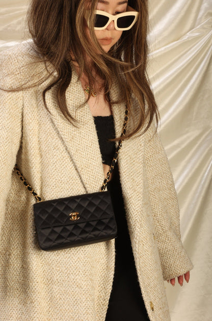Chanel Satin Mini Half Flap