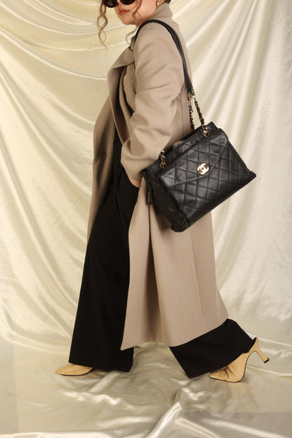 Chanel Caviar Chain Tote