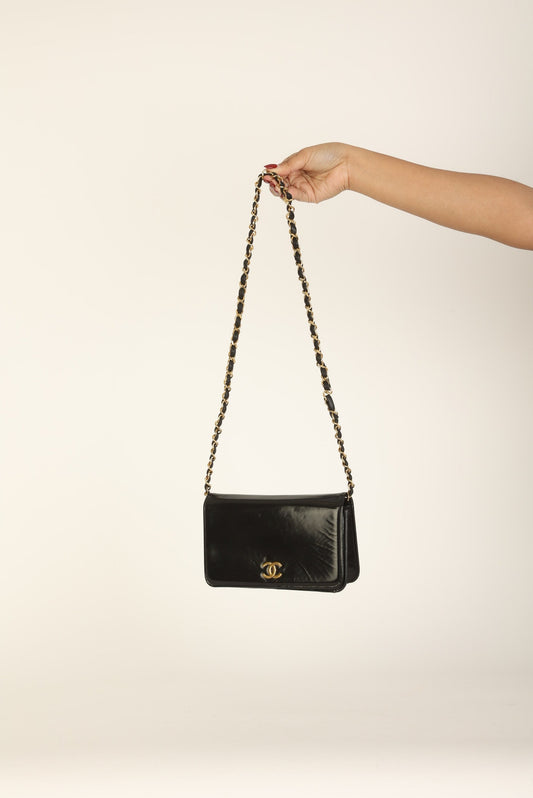 Chanel Patent Box Mini Full Flap