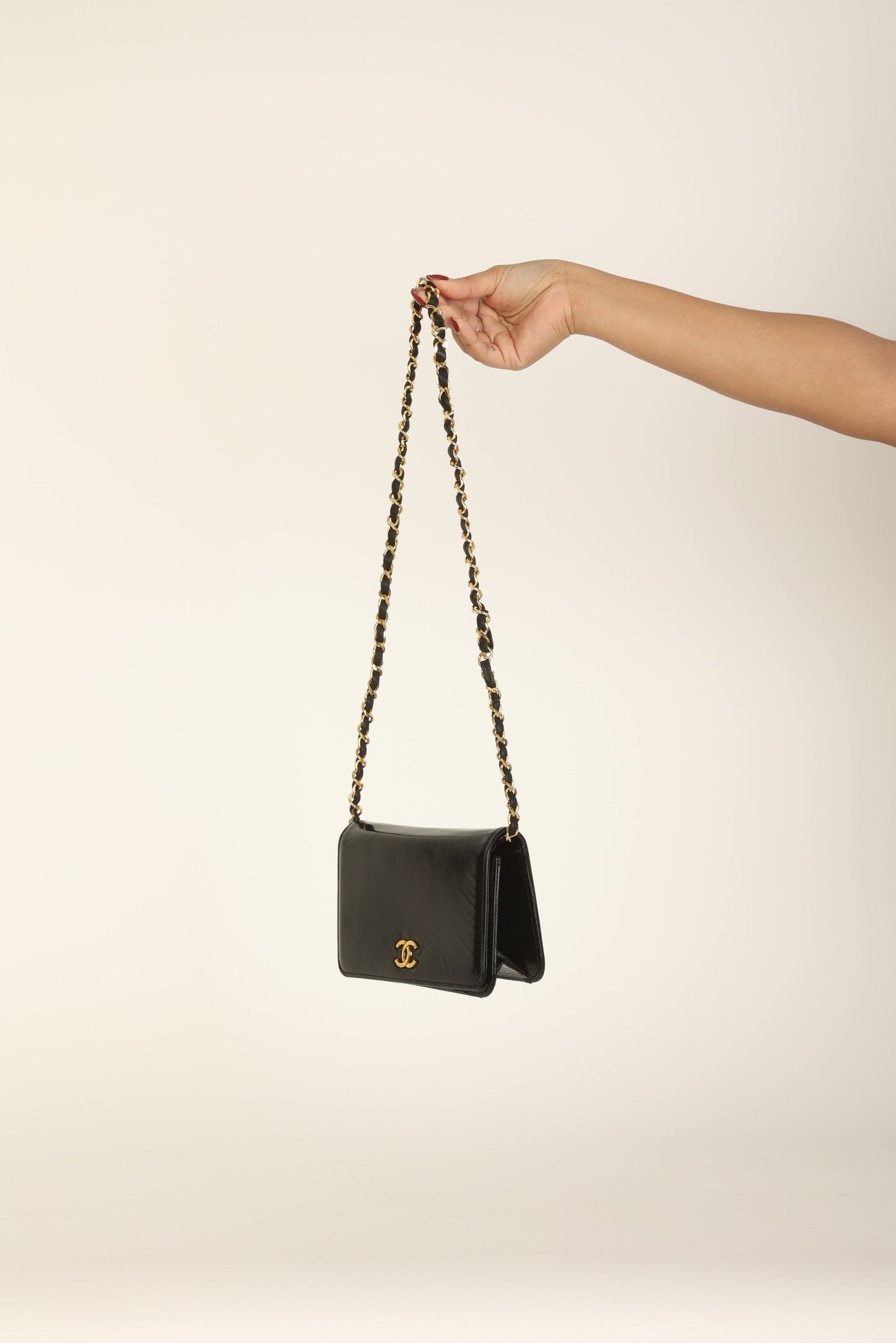 Chanel Patent Box Mini Full Flap