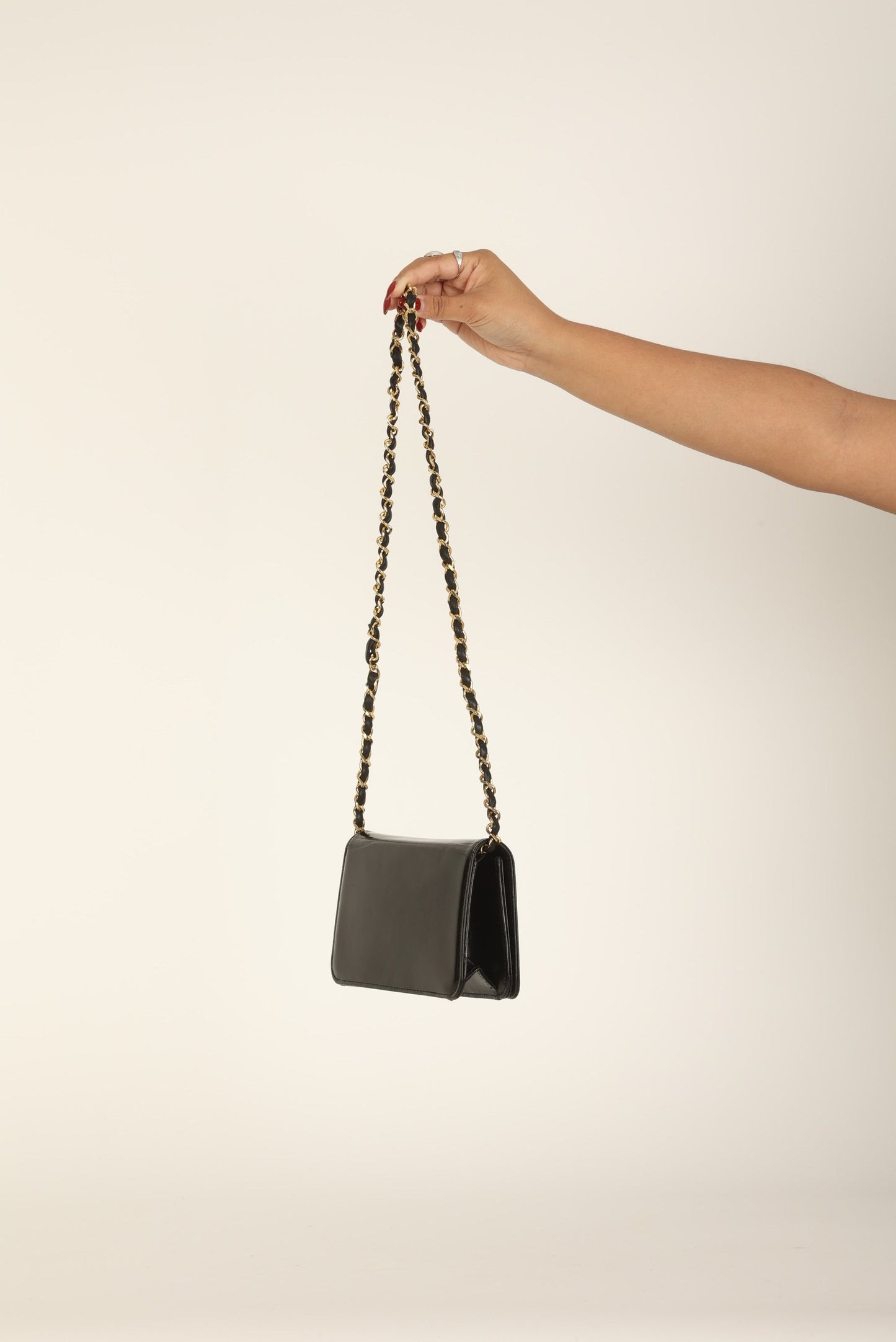 Chanel Patent Box Mini Full Flap