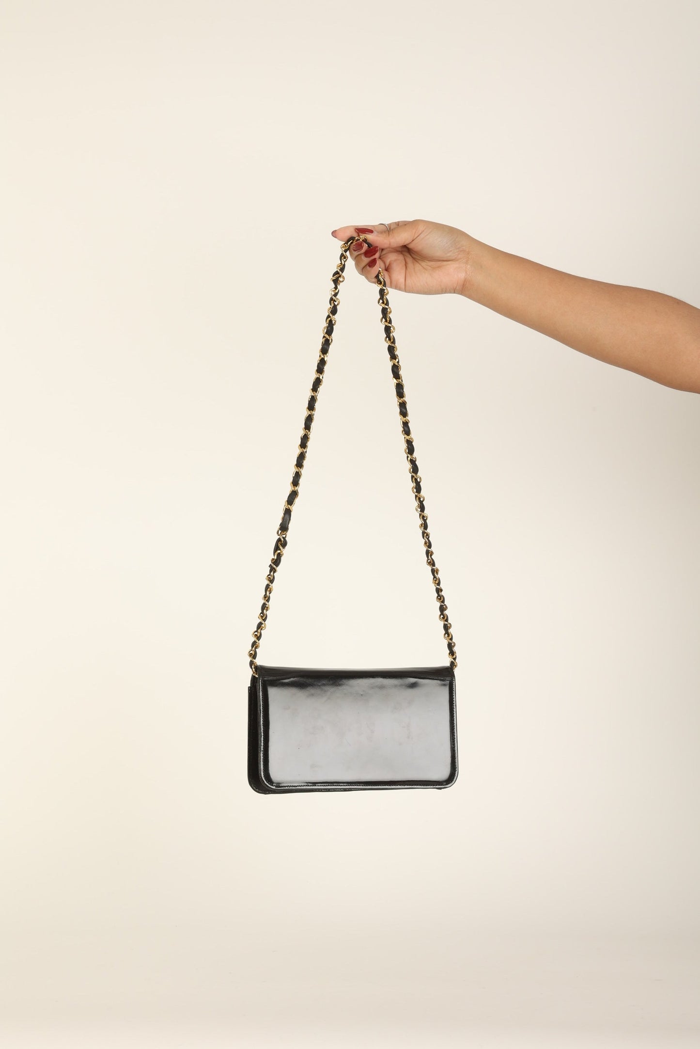 Chanel Patent Box Mini Full Flap
