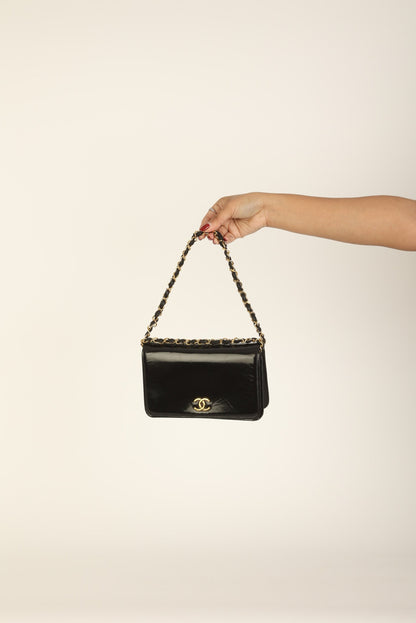 Chanel Patent Box Mini Full Flap