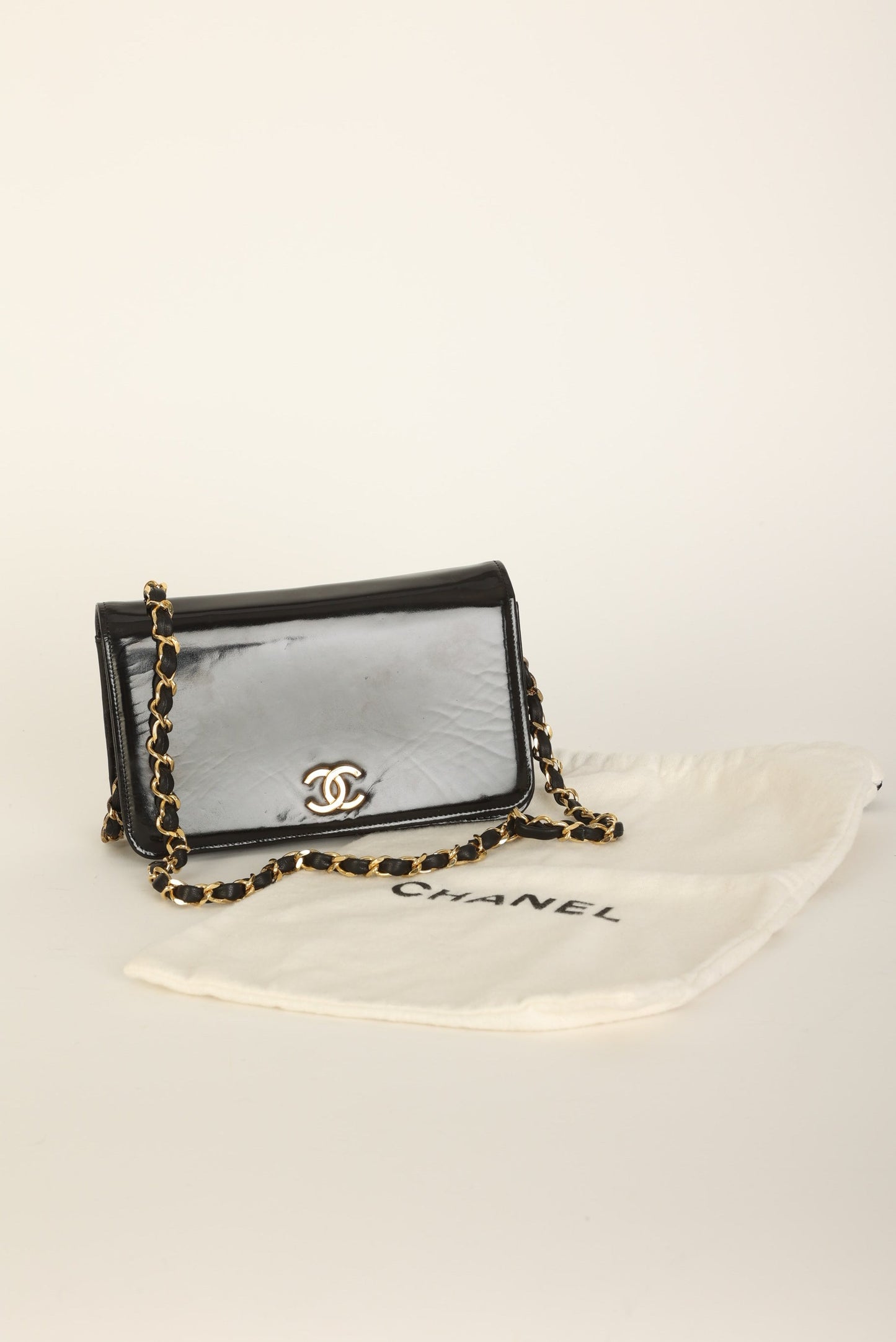 Chanel Patent Box Mini Full Flap
