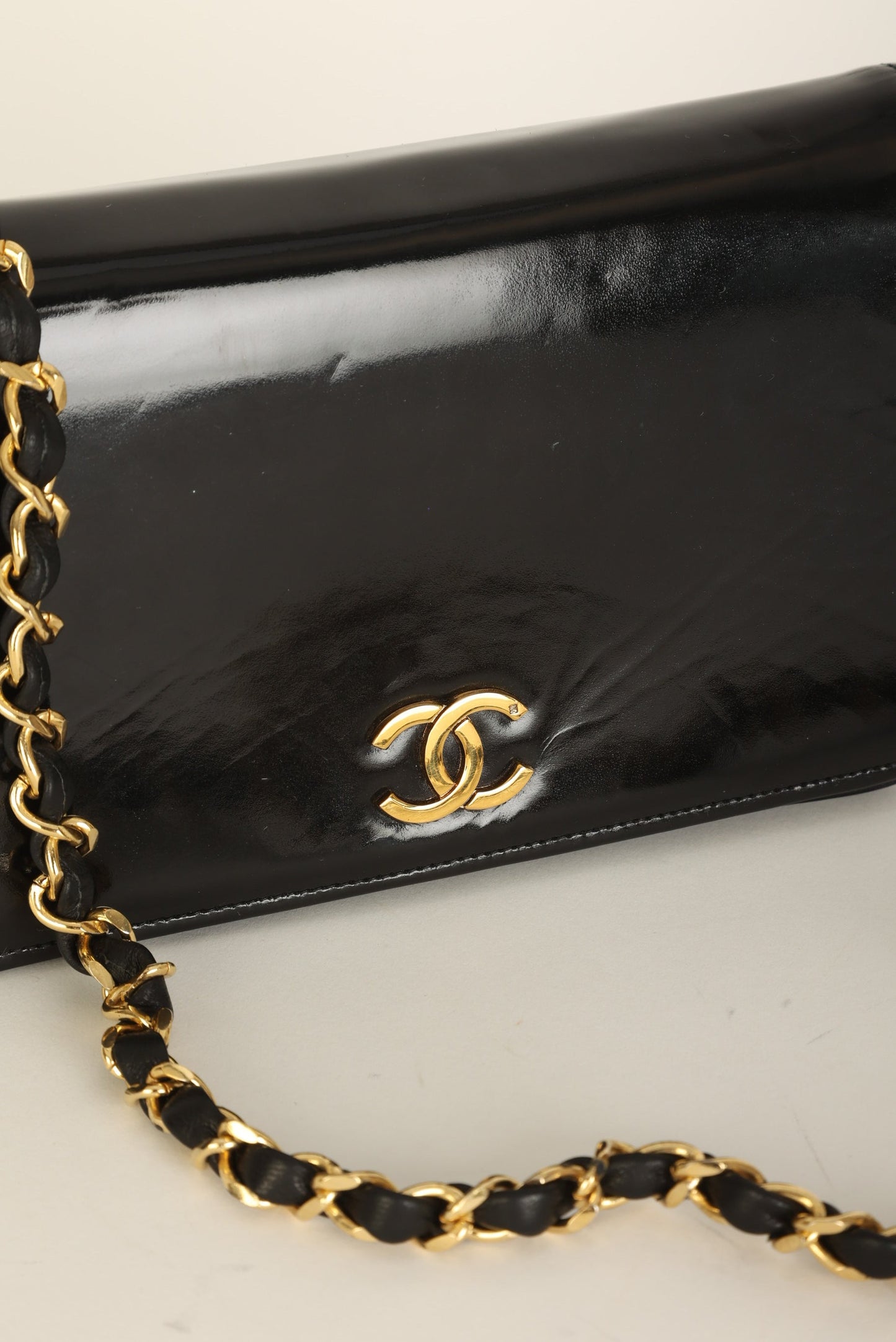 Chanel Patent Box Mini Full Flap