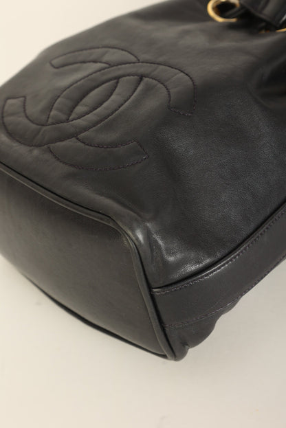 Chanel 1991 Lambskin Mini Bucket Bag