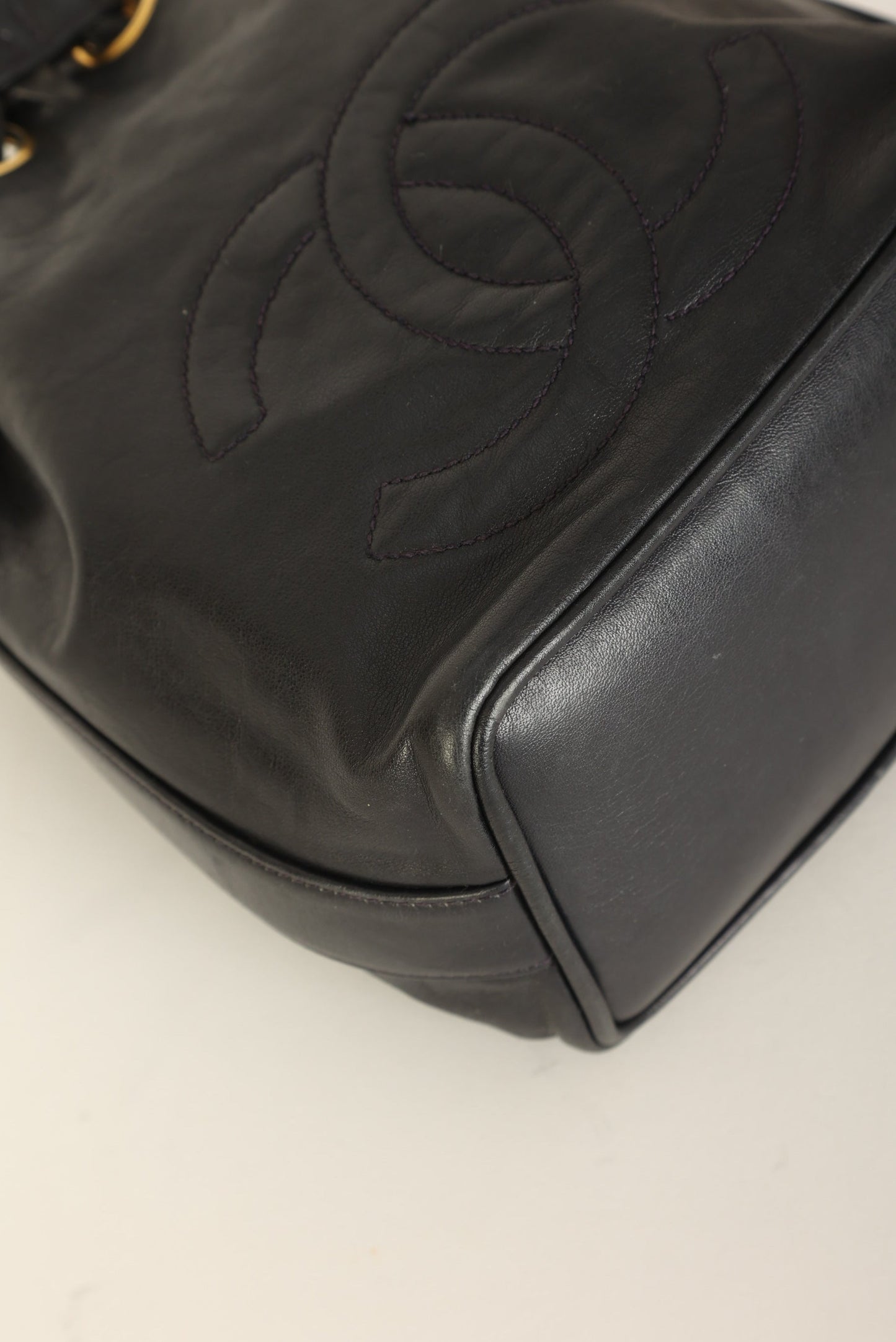 Chanel 1991 Lambskin Mini Bucket Bag