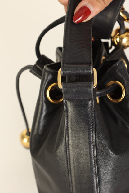 Chanel 1991 Lambskin Mini Bucket Bag