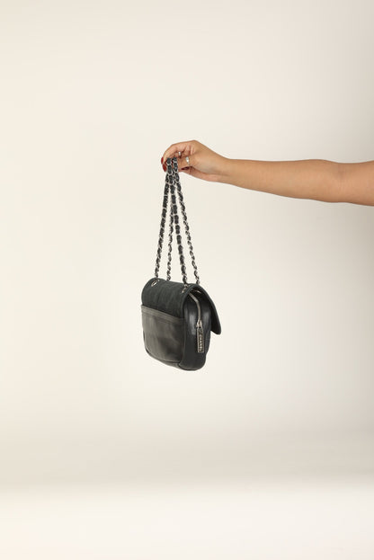 Chanel 2008 Suede Zip Flap