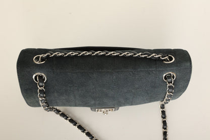 Chanel 2008 Suede Zip Flap