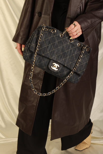 Extremely Rare Chanel Denim Classic Flap