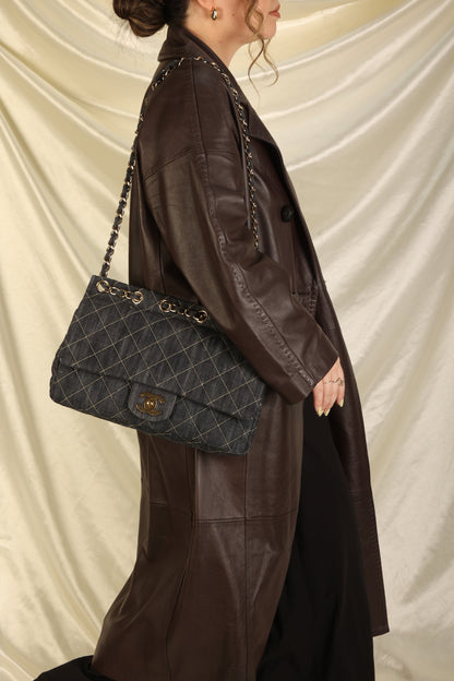 Extremely Rare Chanel Denim Classic Flap