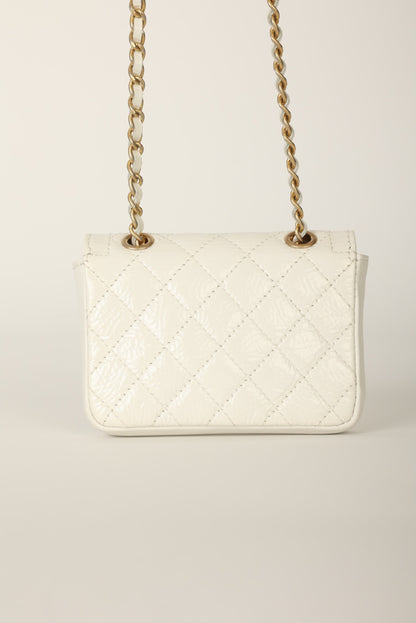 Chanel 2020 Patent White Micro Flap